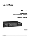 RA122 Unity Architectural Rack Mount Dimmer - Compact installations